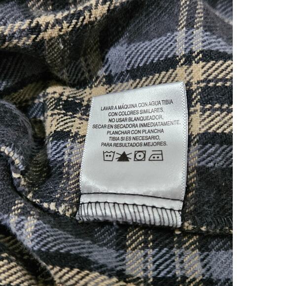 Craftsman Men's Large Plaid 100% Cotton Button Down Shirt - Picture 4 of 8